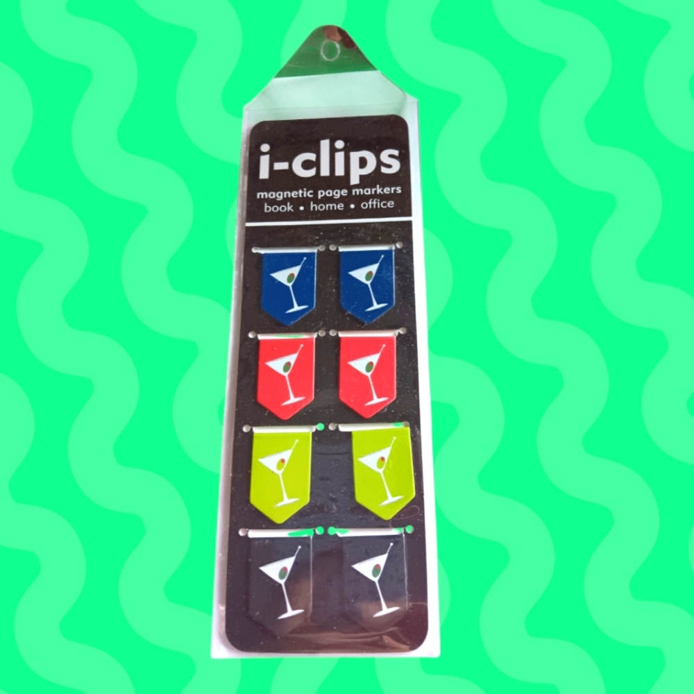 Cocktail I-Clips Bookmarks